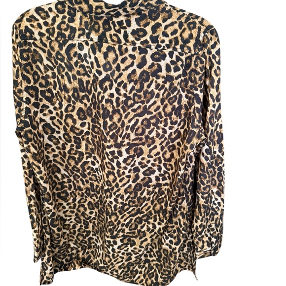 Lauren by Ralph Lauren Animal Print Tunic Blouse M - Picture 2 of 4